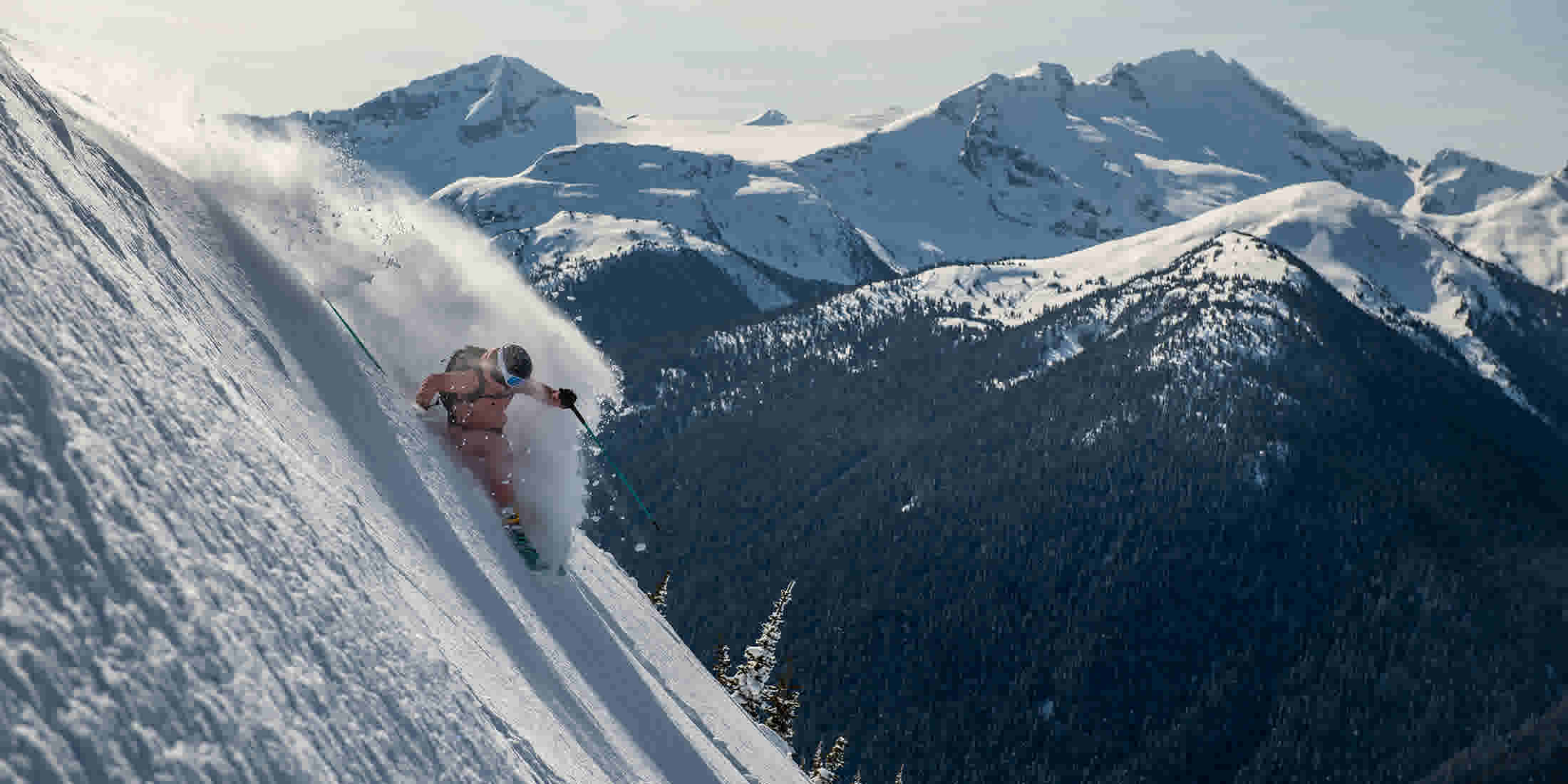 Skiing at Whistler Blackcomb in Whistler British Columbia