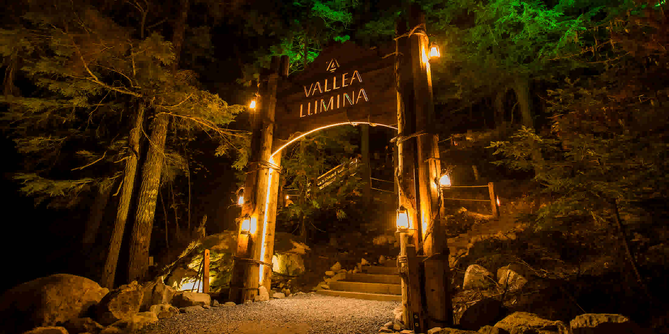 Vallea Lumina Whistler Light Show by Moment Factory
