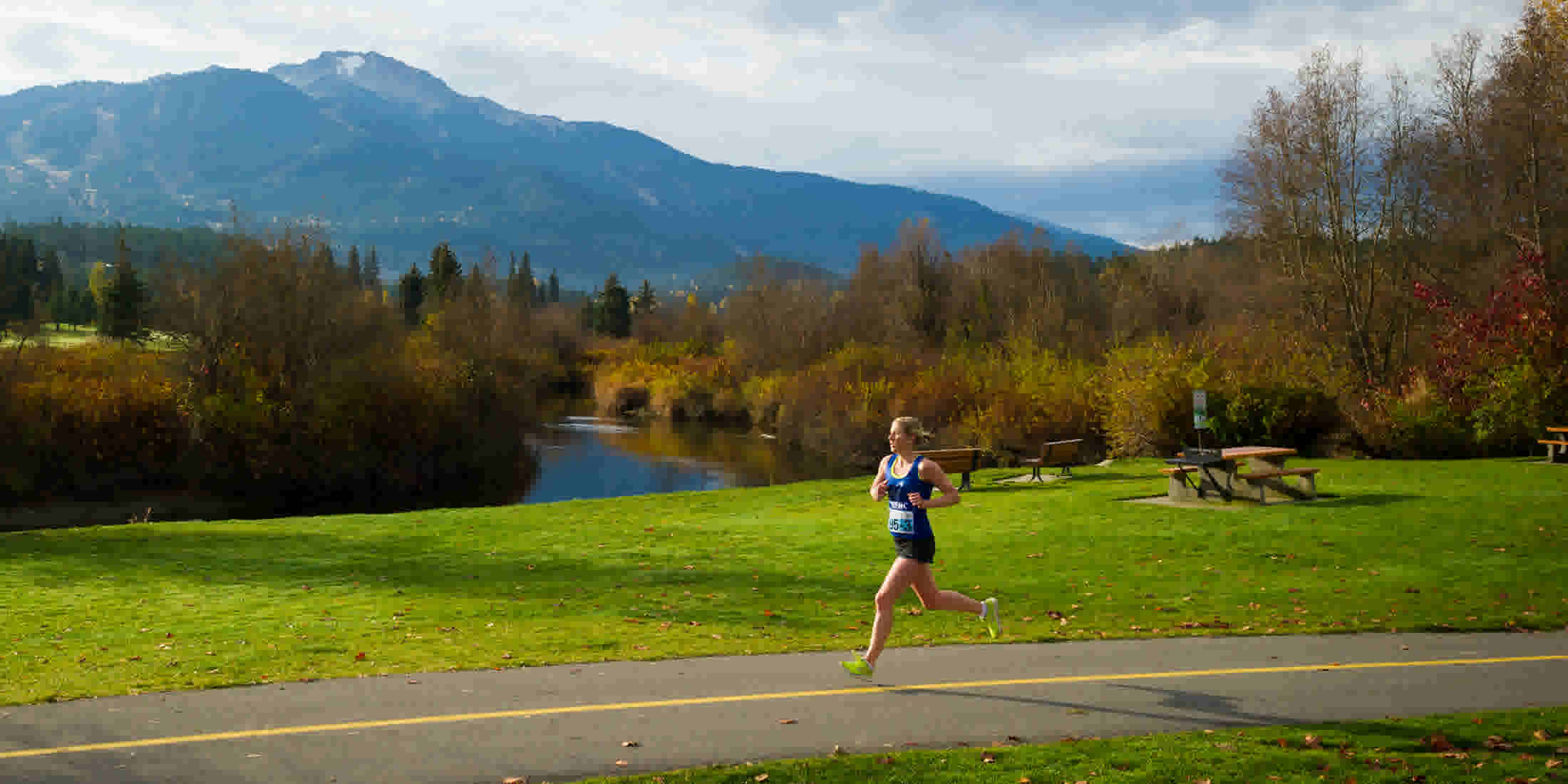 Runners in the Whistler 50 Ultramarathon