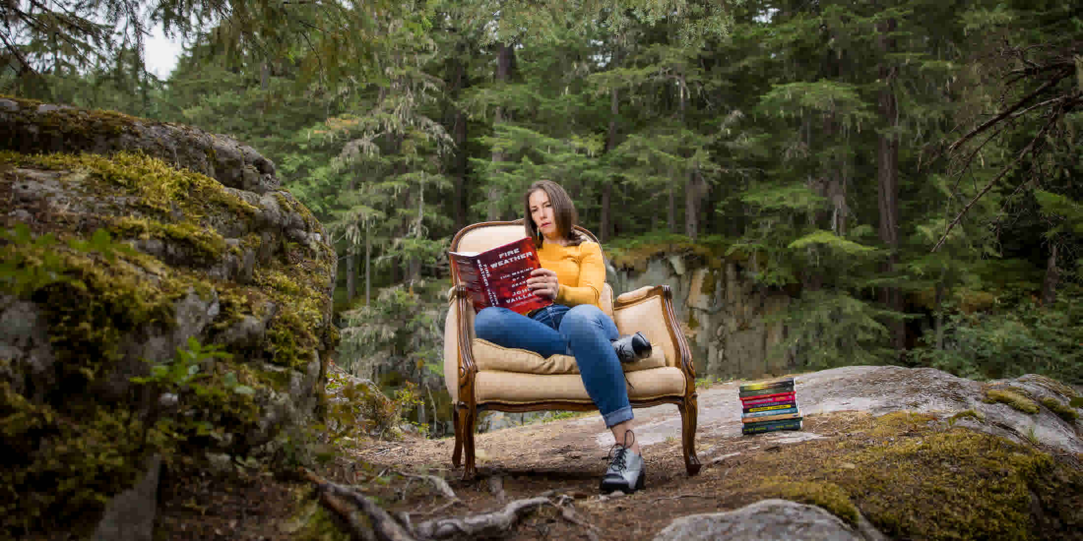 Spending time at Rainbow Park in Whistler during the Writers Festival