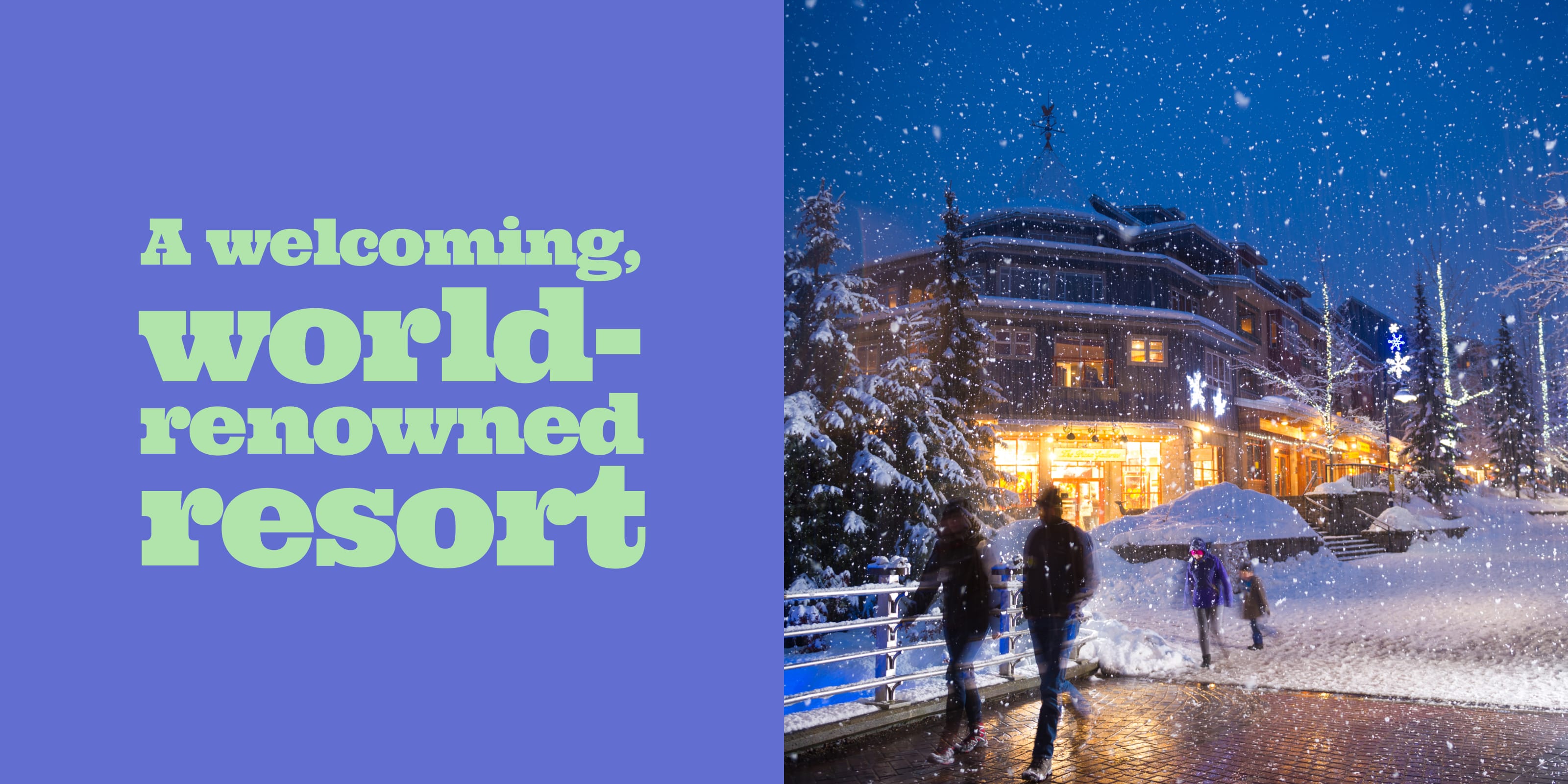 Whistler Village in the winter during Pride is a welcoming, world-renowned resort