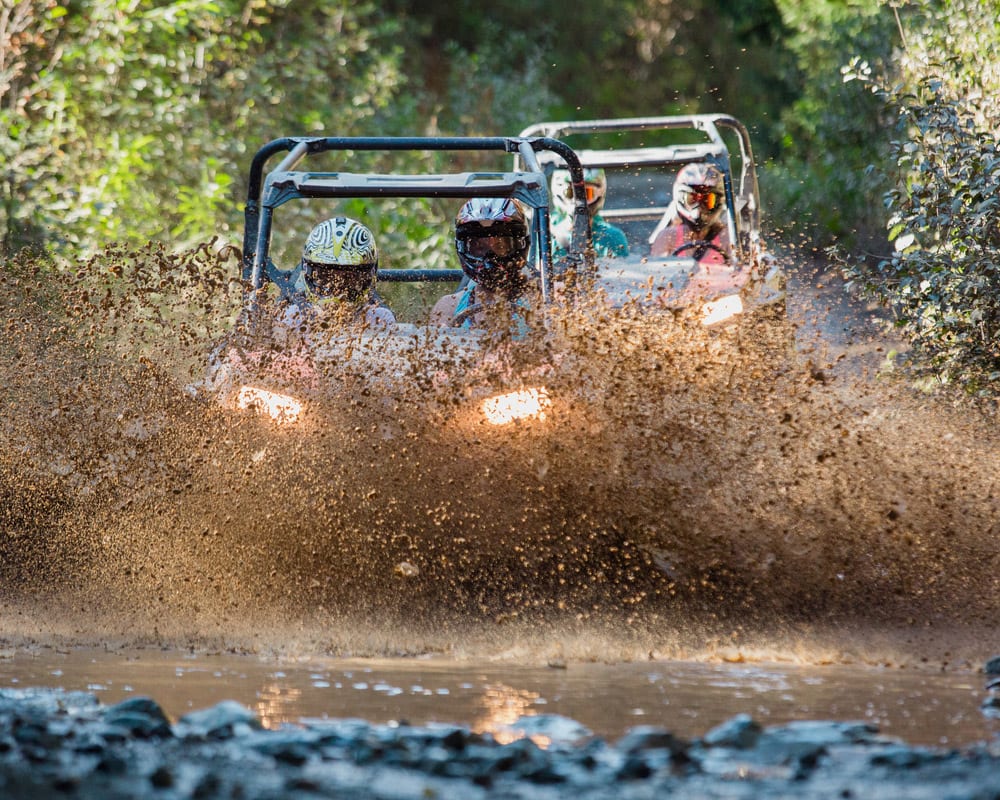 Muddy RZR tour in the Whistler wilderness