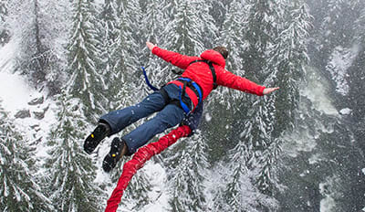 Winter Bungee Jumping