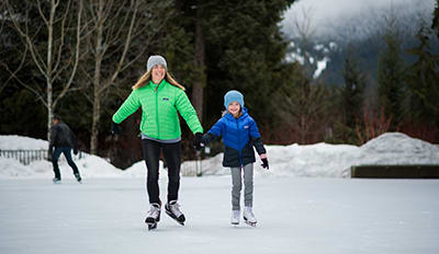 Whistler VIllage Ice Skating Rink