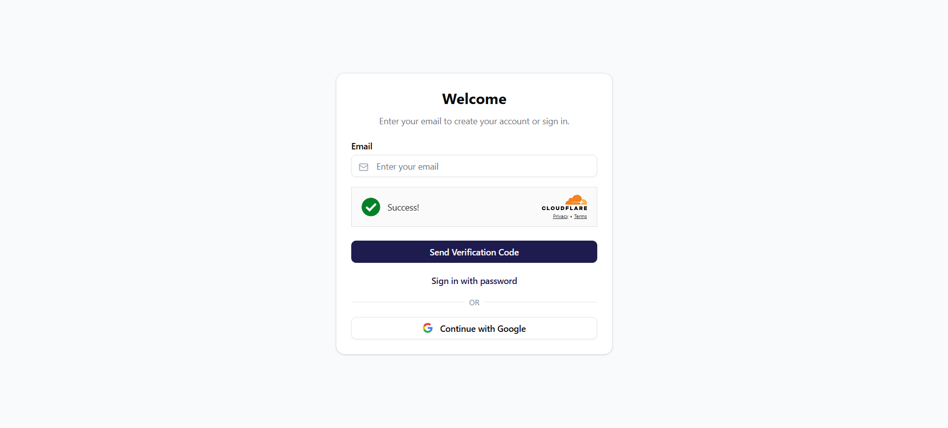 Login Page on Web3Forms