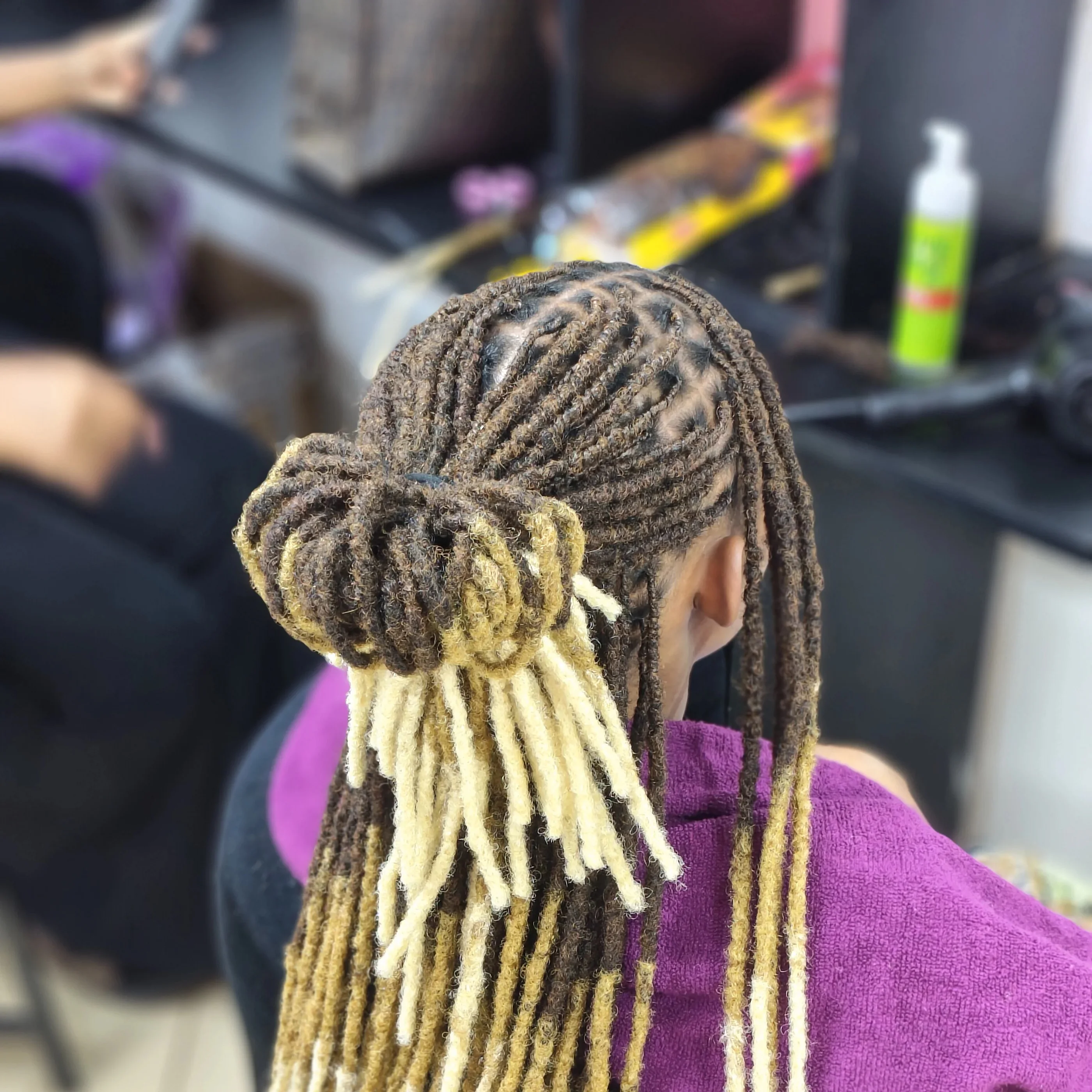 Sasha locs styled at Fabz Hair Nairobi salon