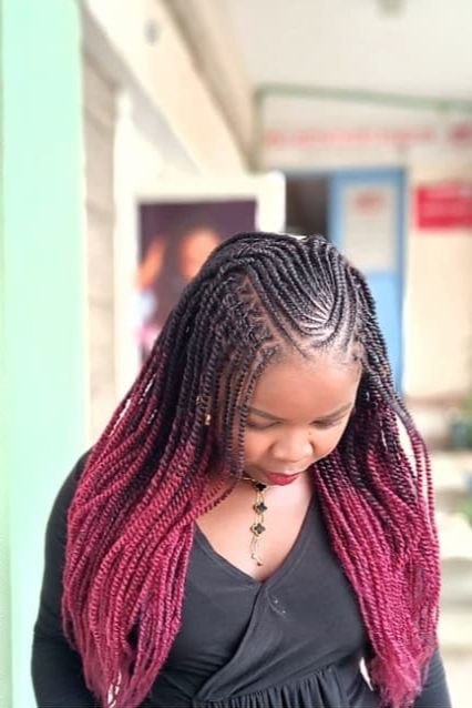 Ombre Marley twists at Fabz Hair Nairobi