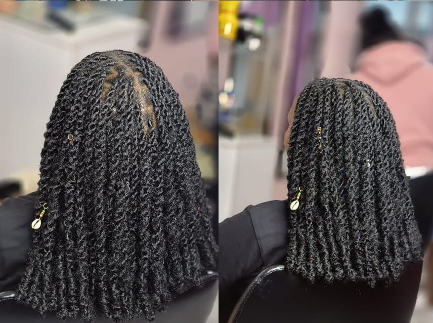 Coco twists hairstyle at Fabz Hair Nairobi