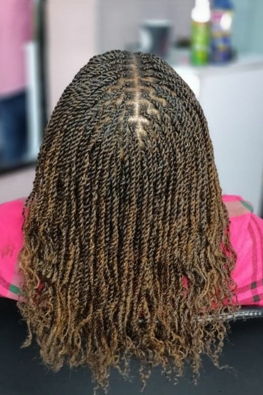 Plain colour Marley locs at Fabz Hair Nairobi