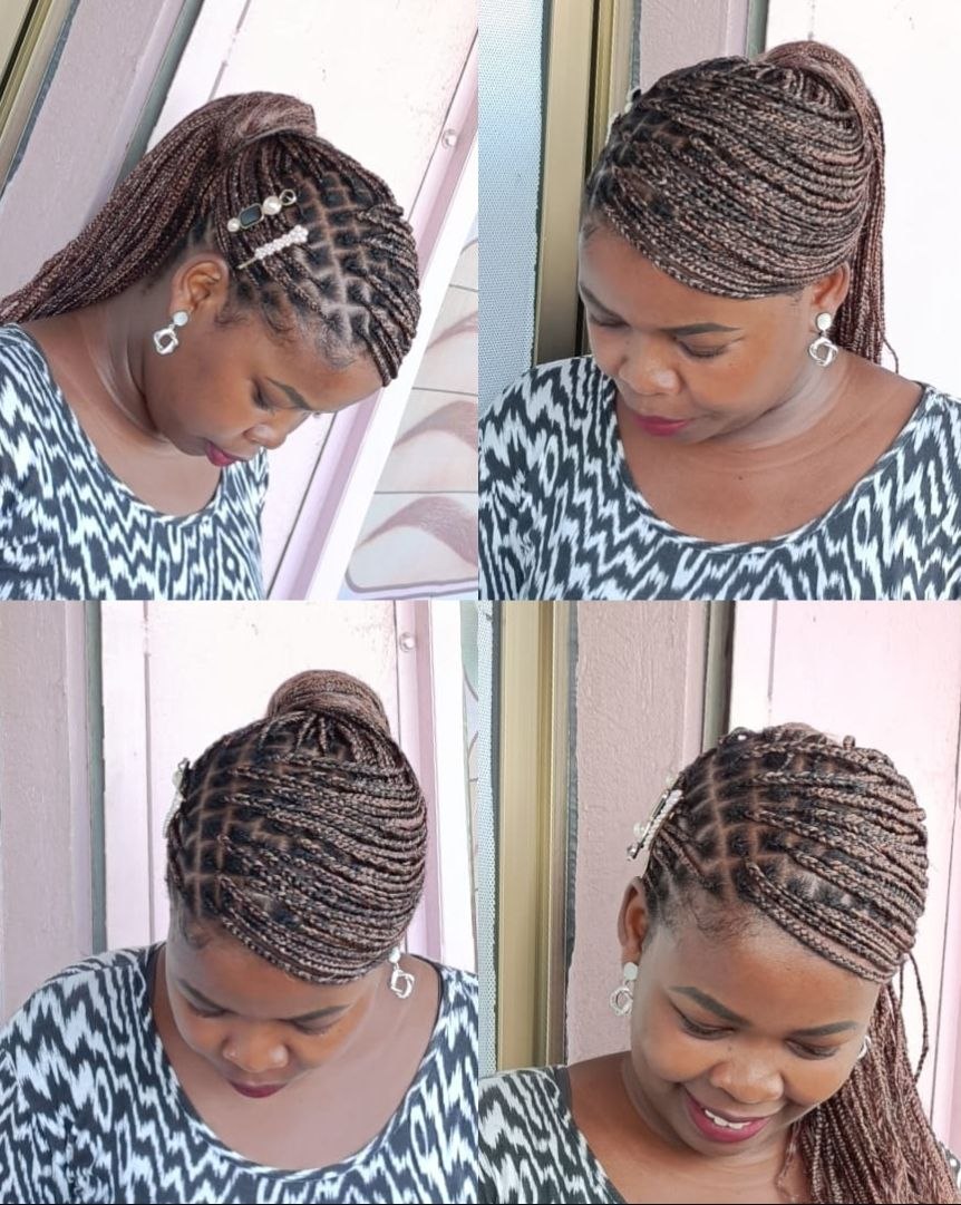 Knotless braids at Fabz Hair Nairobi