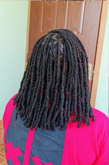 Soft temporary locs at Fabz Hair Nairobi