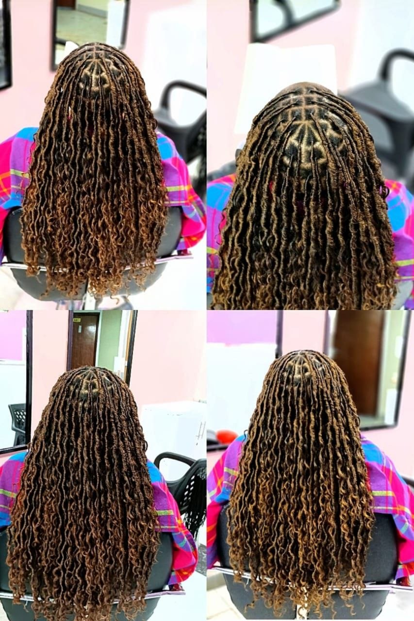 River locs flowing style at Fabz Hair Nairobi