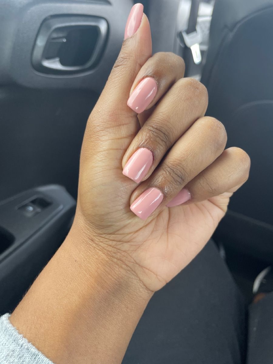 Builder gel with tips at Fabz Hair Nairobi