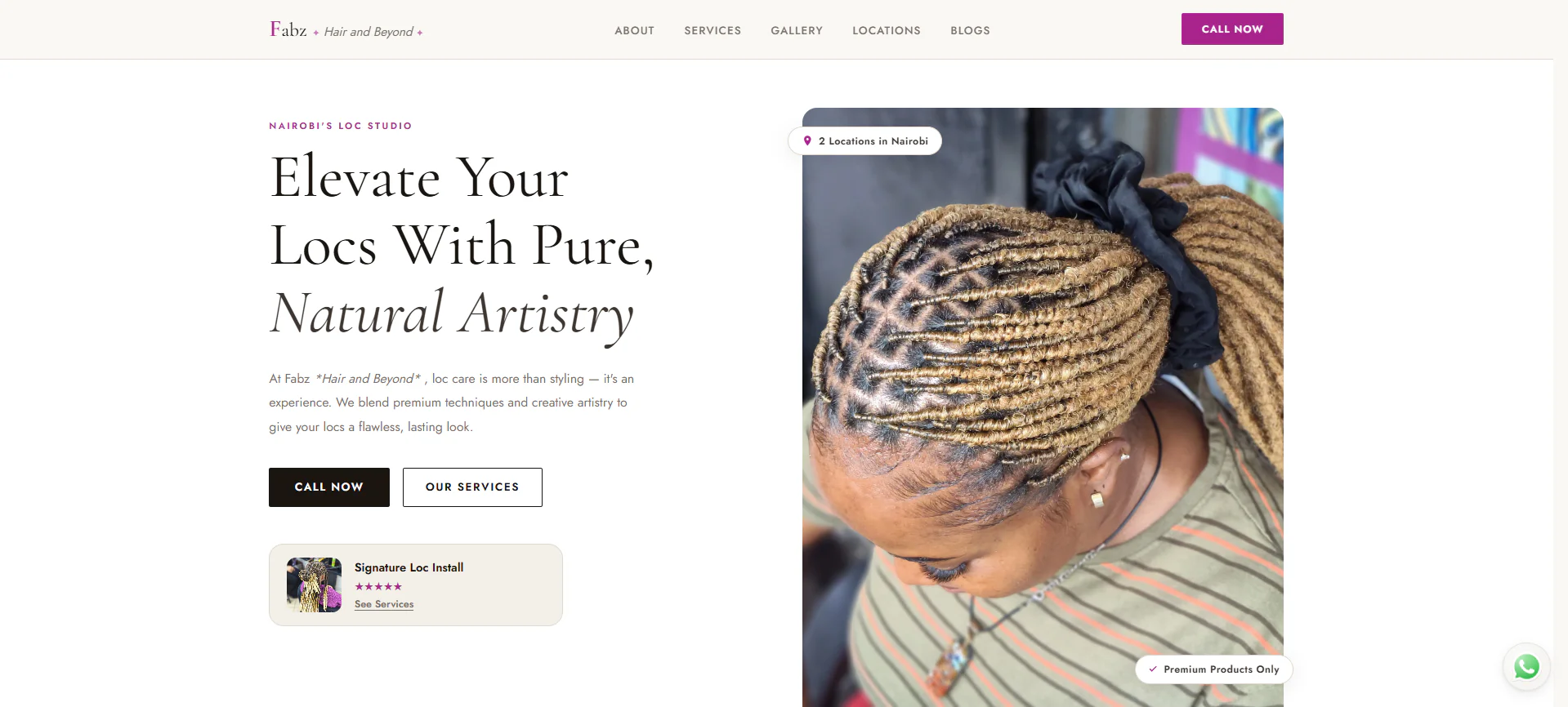 Fabzhairandbeyond website preview