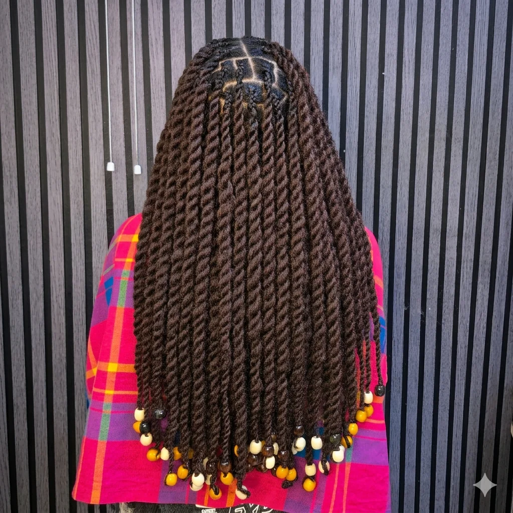 Chunky Marley twists at Fabz Hair Nairobi