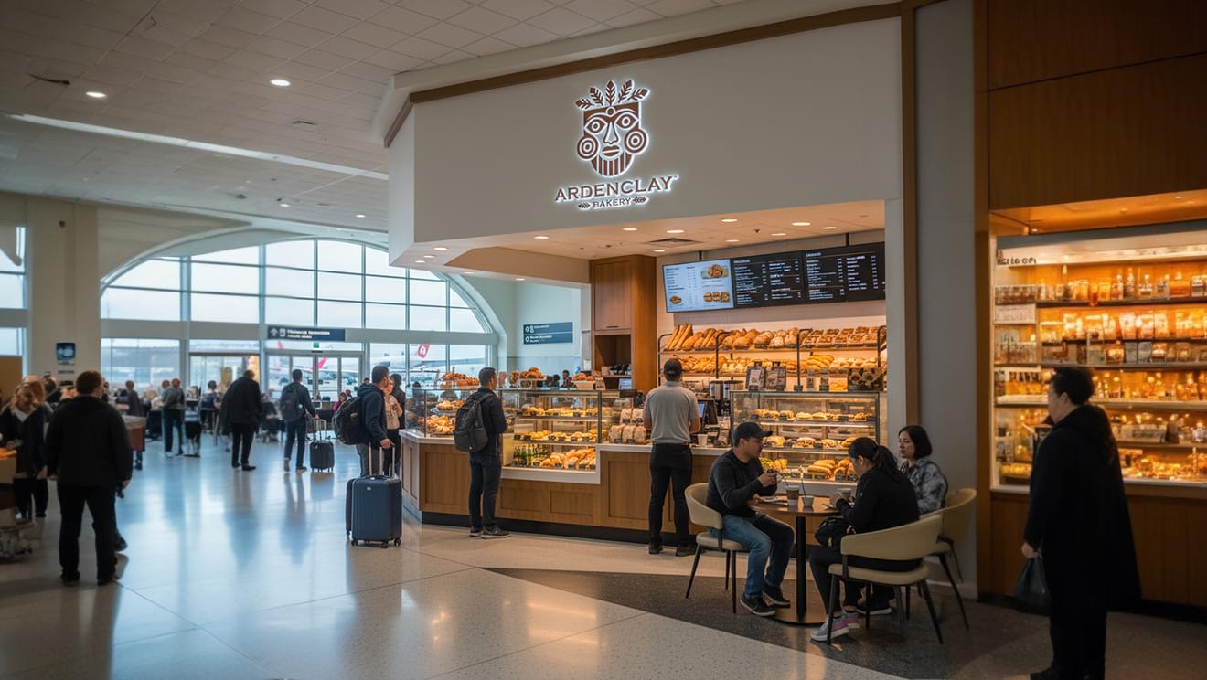 Airport kiosk, concept visualisation