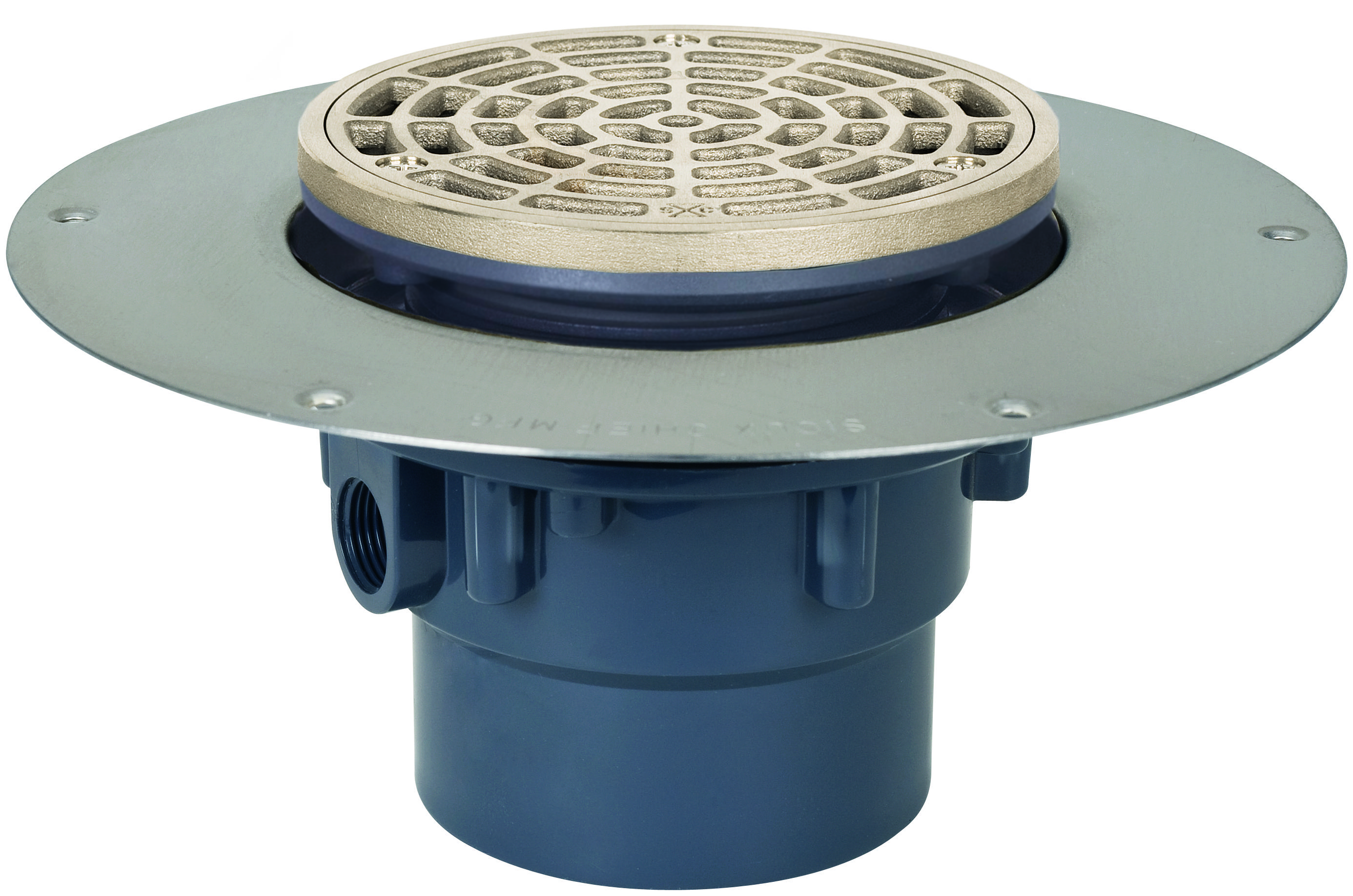 SIOUX CHIEF 822-3PNR HALO 3 HUB PVC FLOOR DRAIN | Bartle & Gibson Wholesale