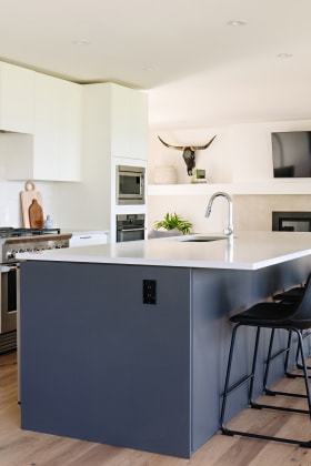 Arranging an open concept kitchen and living space