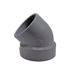 pvc dwv str 45 elbow image 1
