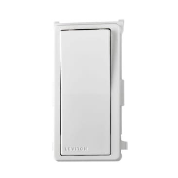 Leviton DDKIT-SE Decora Digital Switch Color Change Kit – Snap-On White Frame, Black Rocker, No Locator Light