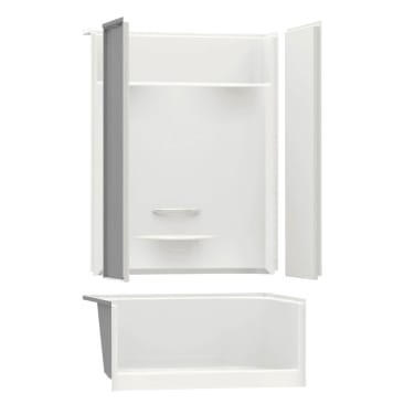 MAAX 145030-R-000-002 KDS-3448 SHOWER RIGHT HAND SEAT 4PC