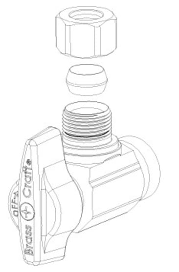 BRASSCRAFT KTR19C Image 1