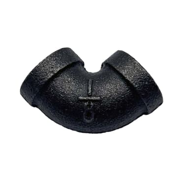 BLK MALL 90 ELBOW Image 1