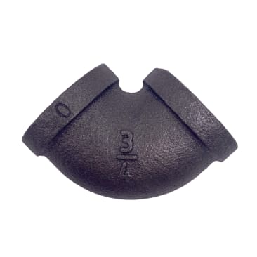 BLK MALL 90 ELBOW Image 1