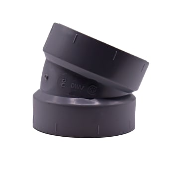 PVC DWV 22-1/2 ELBOW Image 1