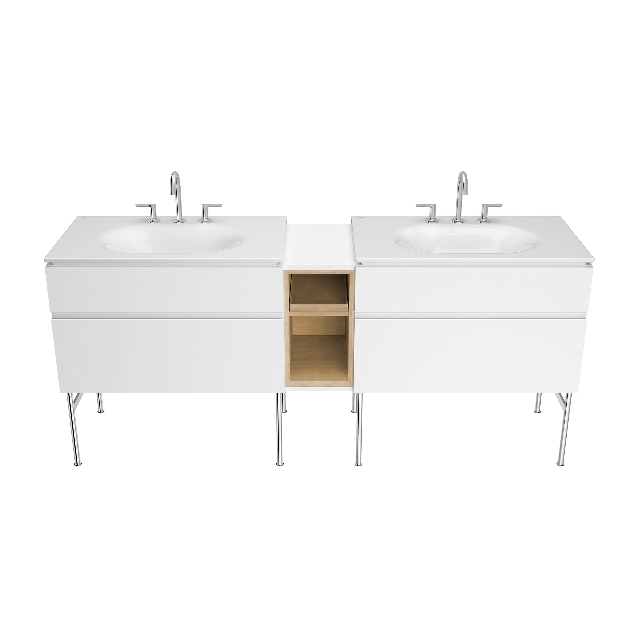 AM STD 8727000.020 STUDIO S VANITY MIDDLE WHITE | Bartle & Gibson Wholesale