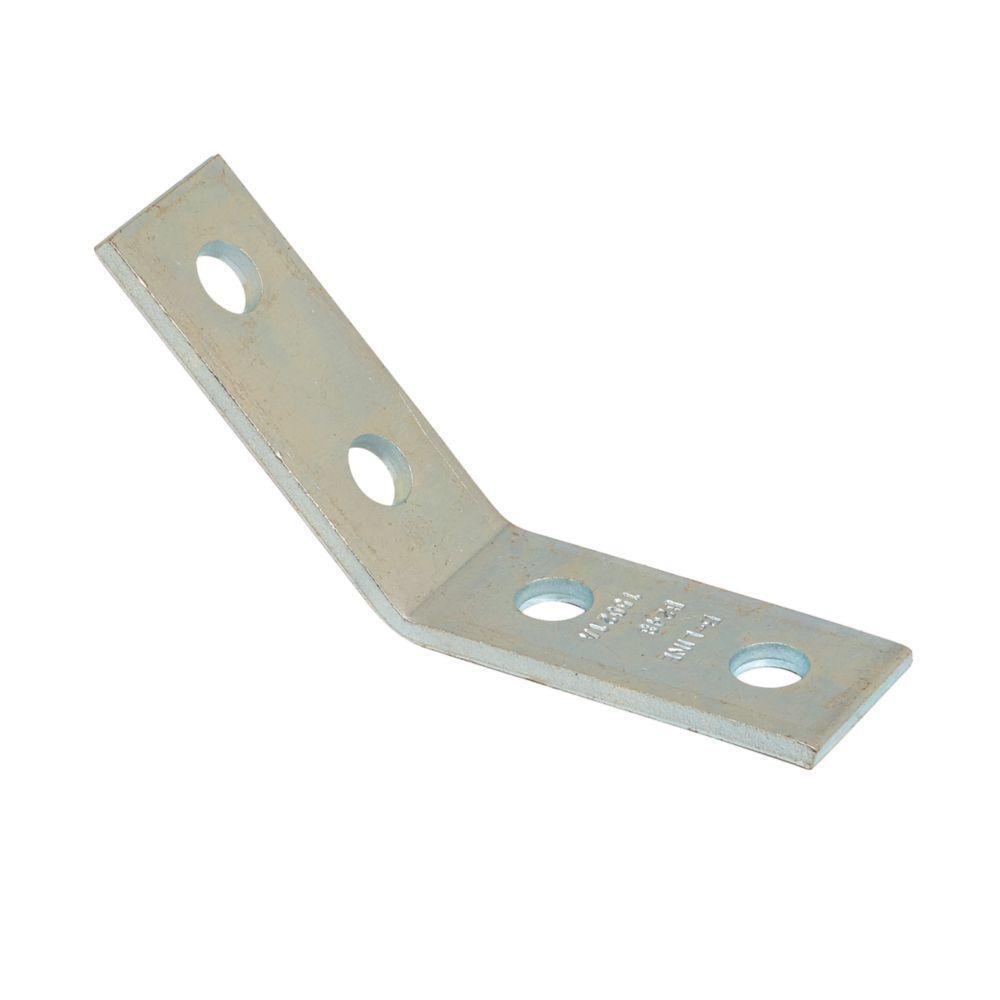 B-LINE B248ZN 4 HOLE OPEN ANGLE 45DEG ZINC PLATED | Bartle