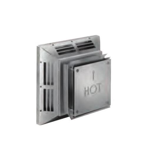 DIRECTVENT 46DVA-HC SQR HORIZ TERMINATION CAP ALUM 4X6-5/8