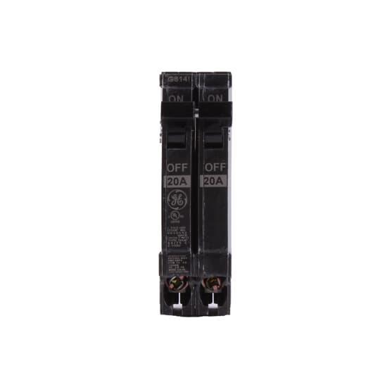 GE THQP120 – 1-Pole 120/240V Circuit Breaker, 20 Amp, 10kAIC, Half-Width Design For Compact Load Centers