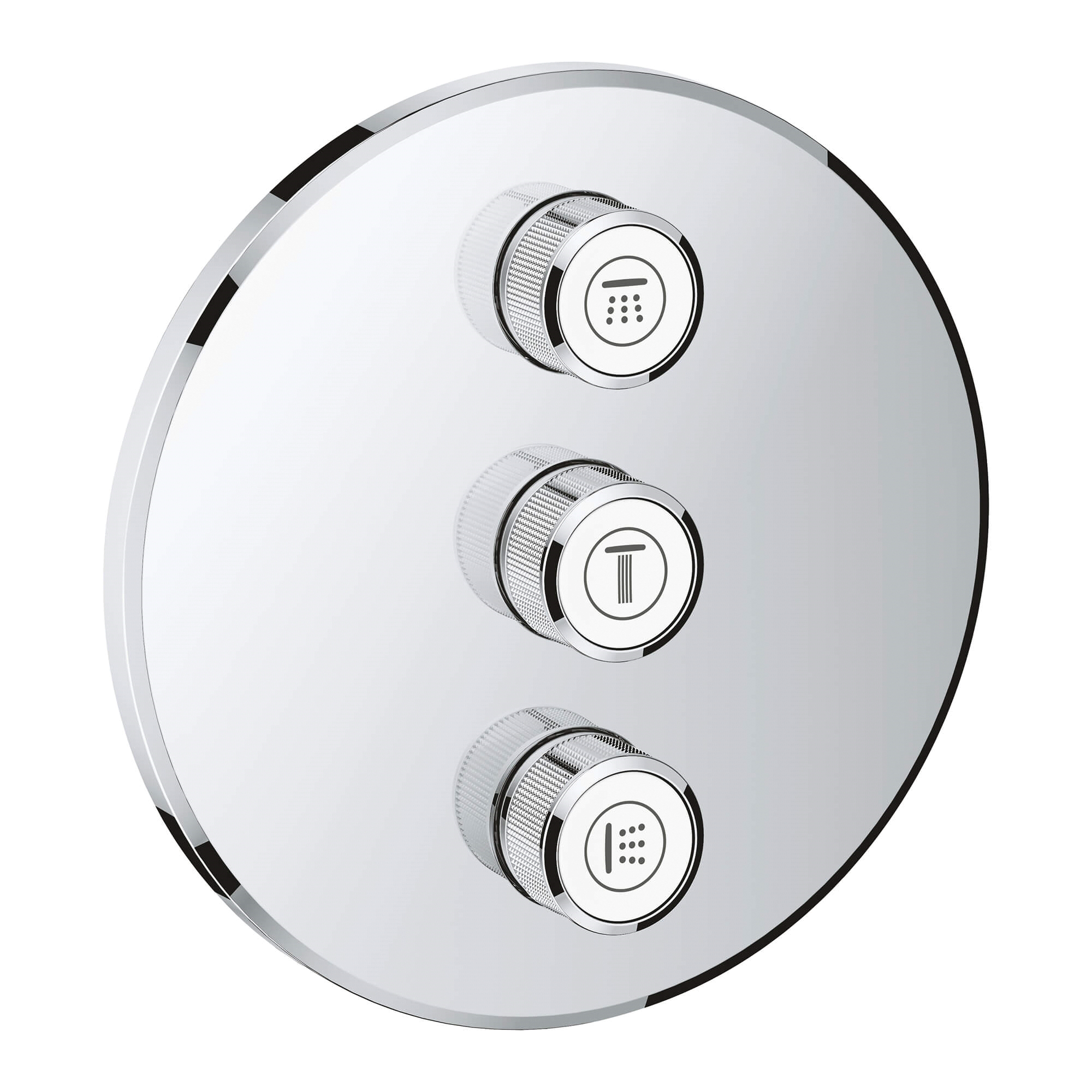 GROHE 29122000 GRT SMARTCONTROL CONTROL VALVE TRIM RD 3SC CHROME ...