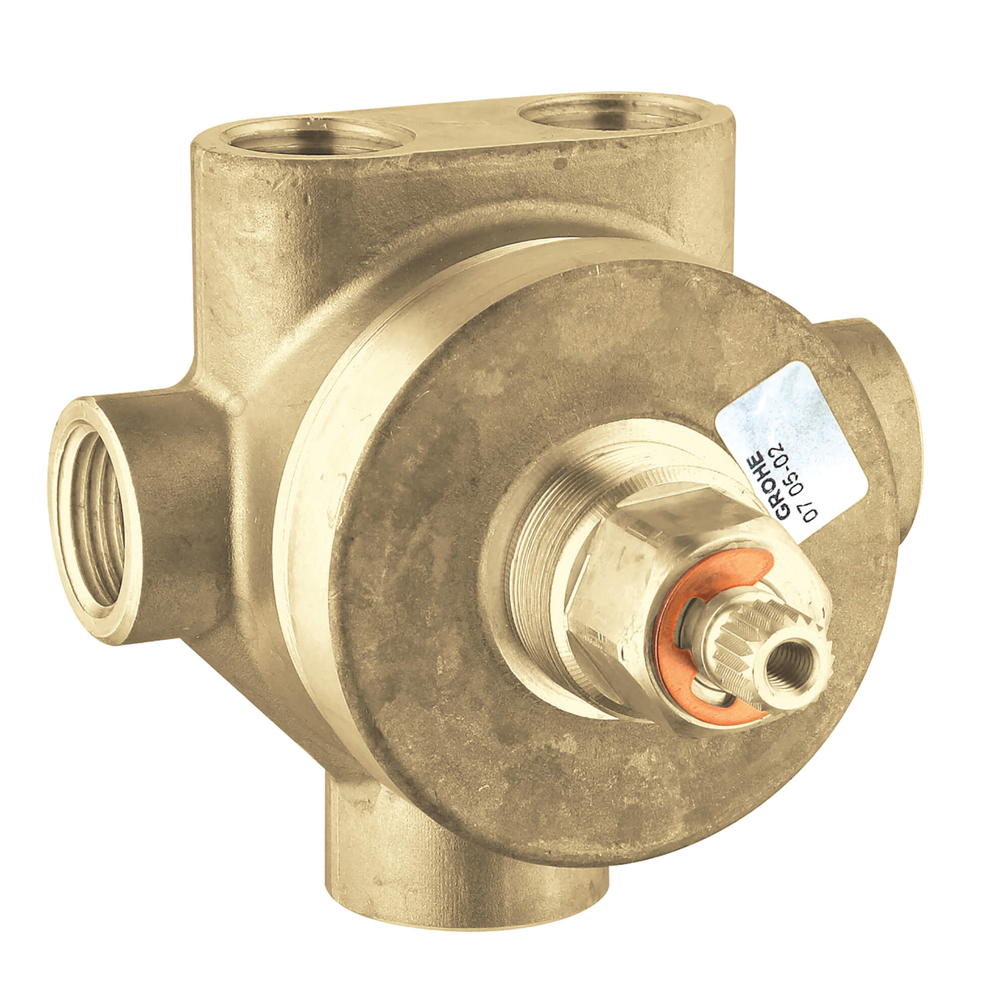 GROHE 29714000 3-WAY DIVERTER ROUGH-IN VALVE CHROME | Bartle & Gibson ...