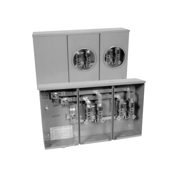 HYDEL MSC22RH 200A 600V 2-GANG NEMA 3R RIGHT-HAND ENTRY UNDERGROUND ...