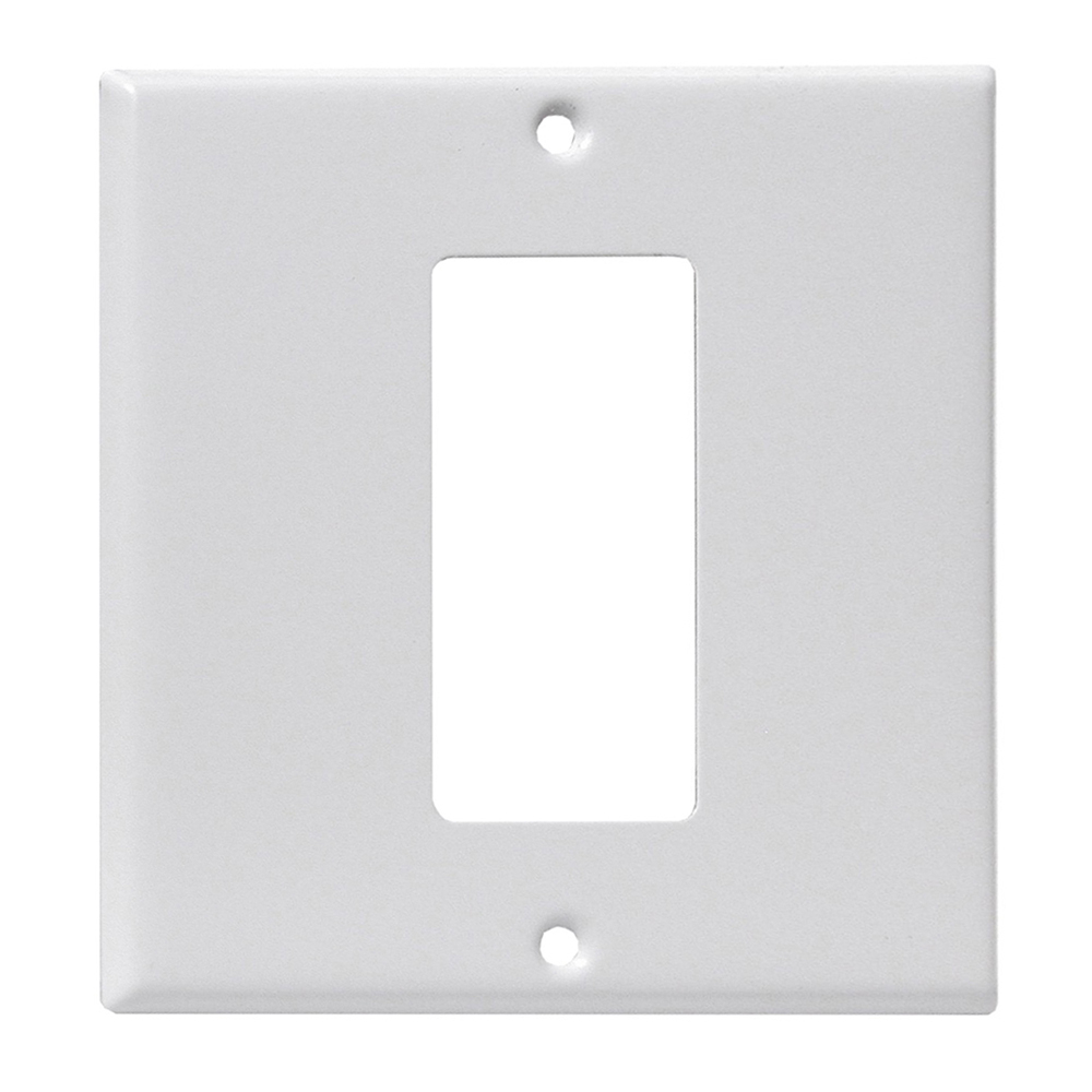 LEVITON 6198-W DECORA 1-GANG RAZOR-GFCI CONVERSION WALLPLATE WHITE ...