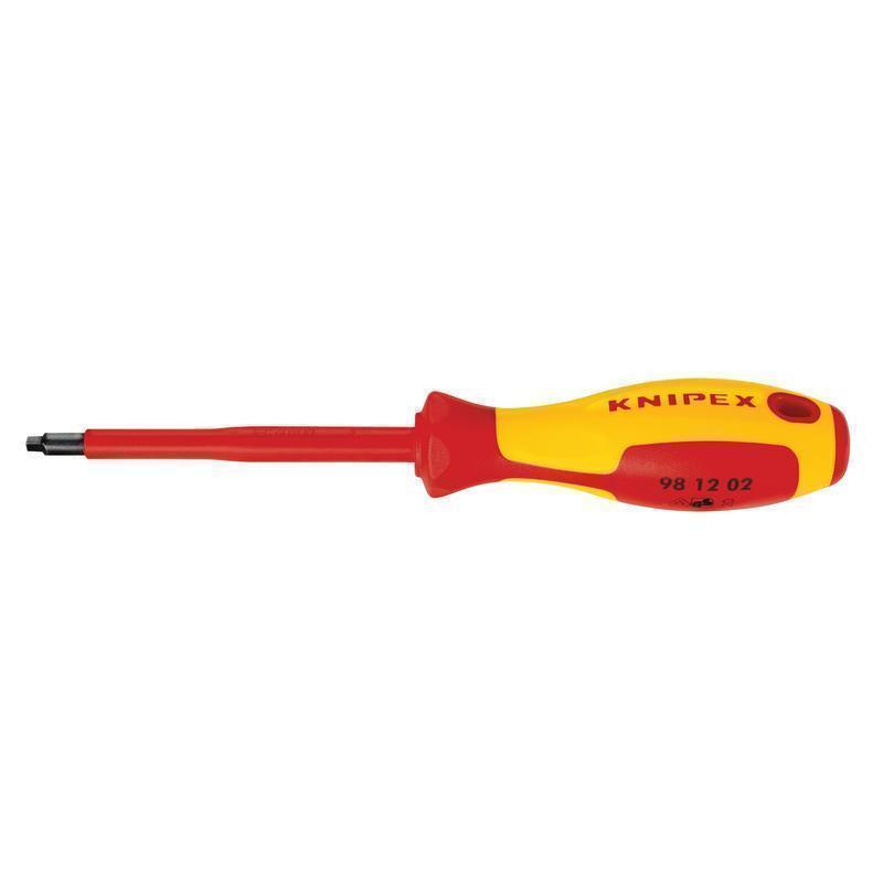 KNIPEX 98 12 02 8-1/2 SQUARE DRIVE SCREWDRIVER 4-INSULATED R2 | Bartle ...
