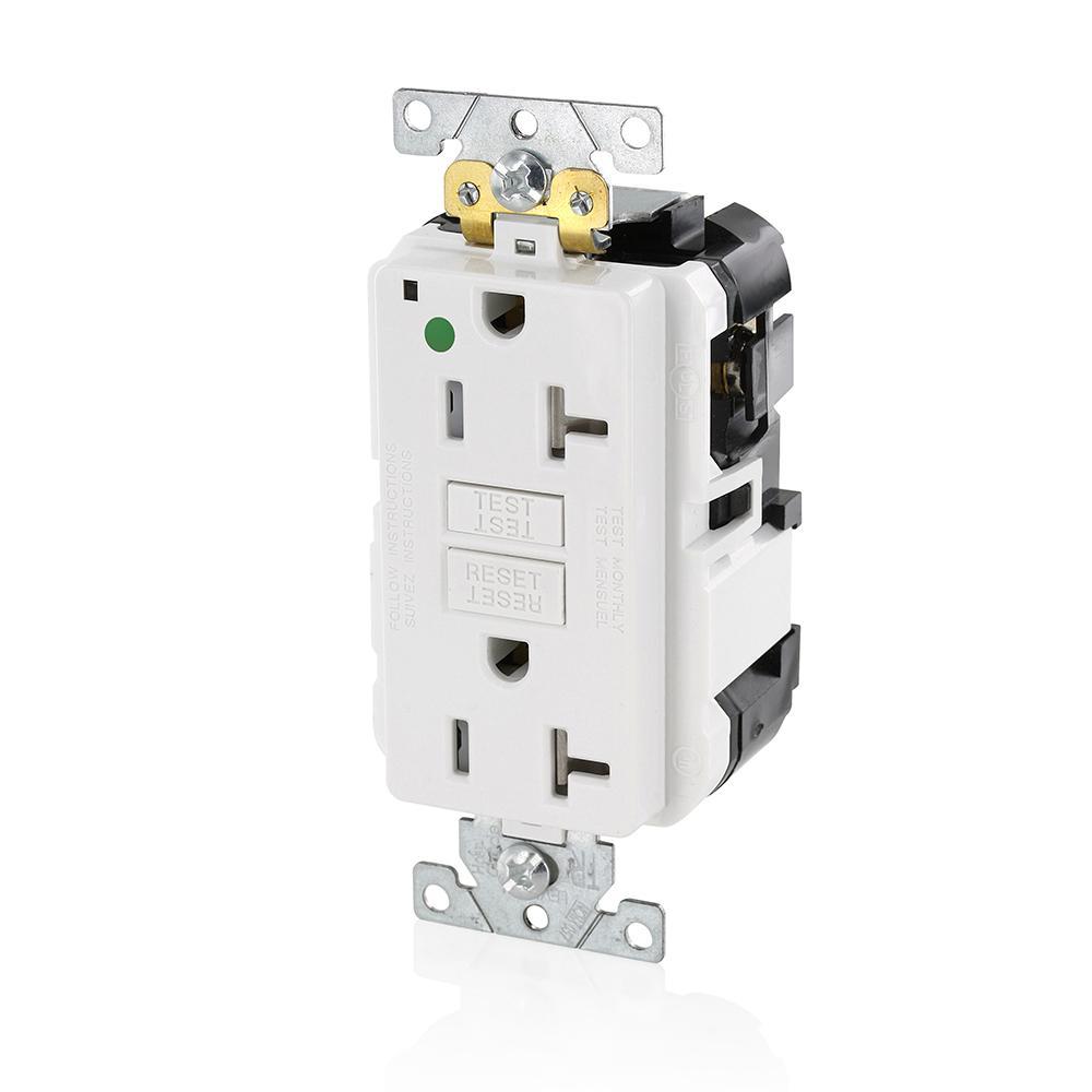 LEVITON MGFT2-HGW SMARTLOCKPRO 20A 125V LEV-LOCK HOSPITAL TAMPER ...