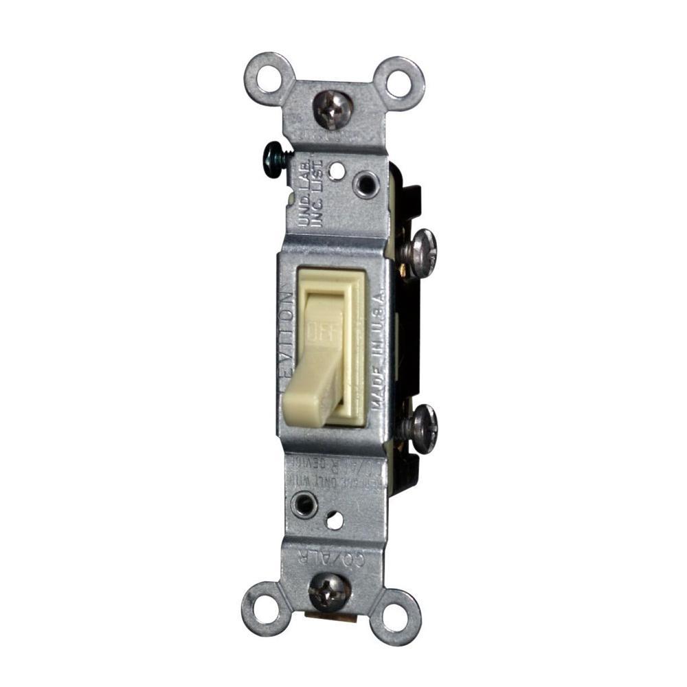 LEVITON 2651-2I 15A 120VAC 1-POLE TOGGLE CU/AL SWITCH IVORY | Bartle ...