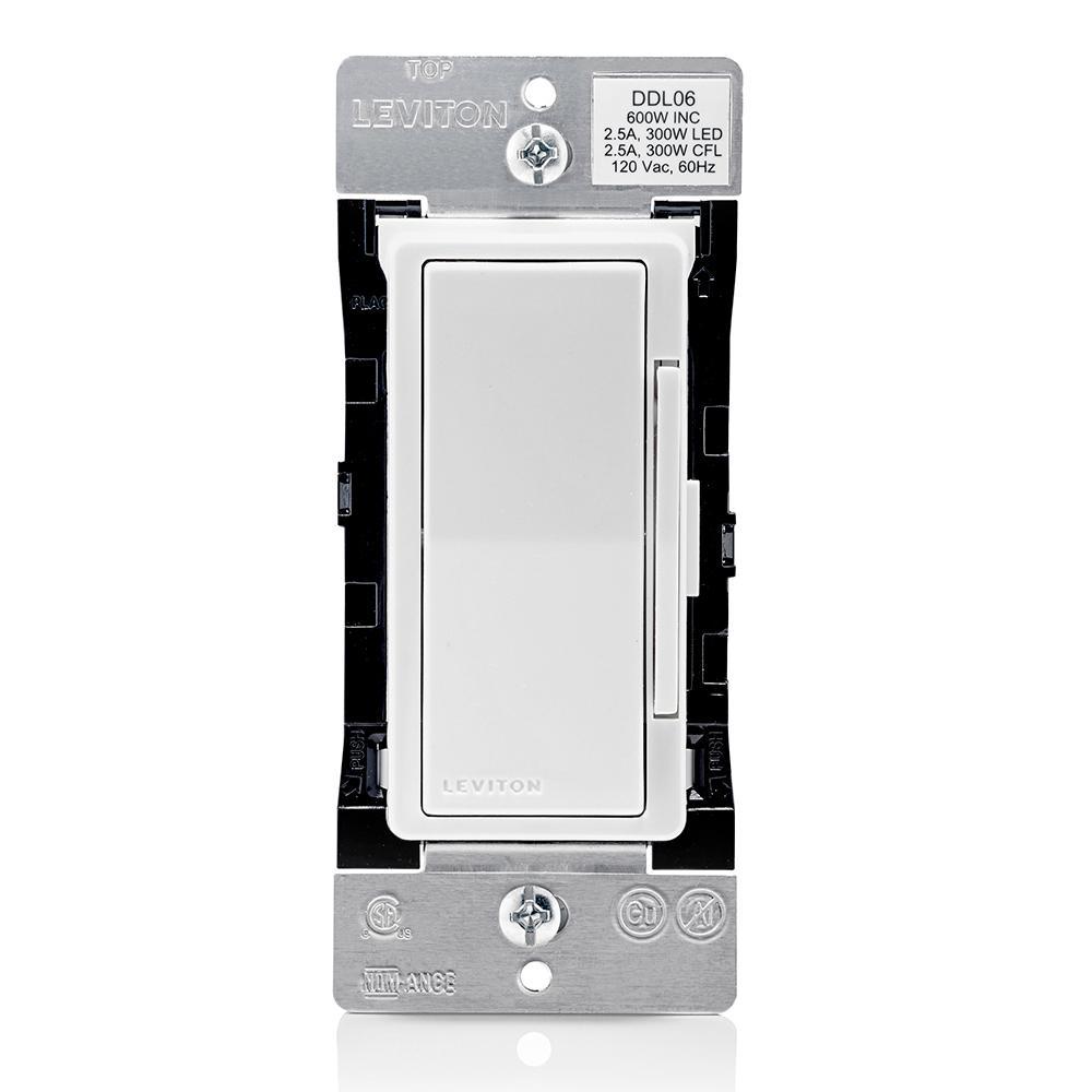 Lot De 10 Variateurs Coulissants Leviton IPE04-1LZ - Blanc, Ivoire, Amande, Neufs
