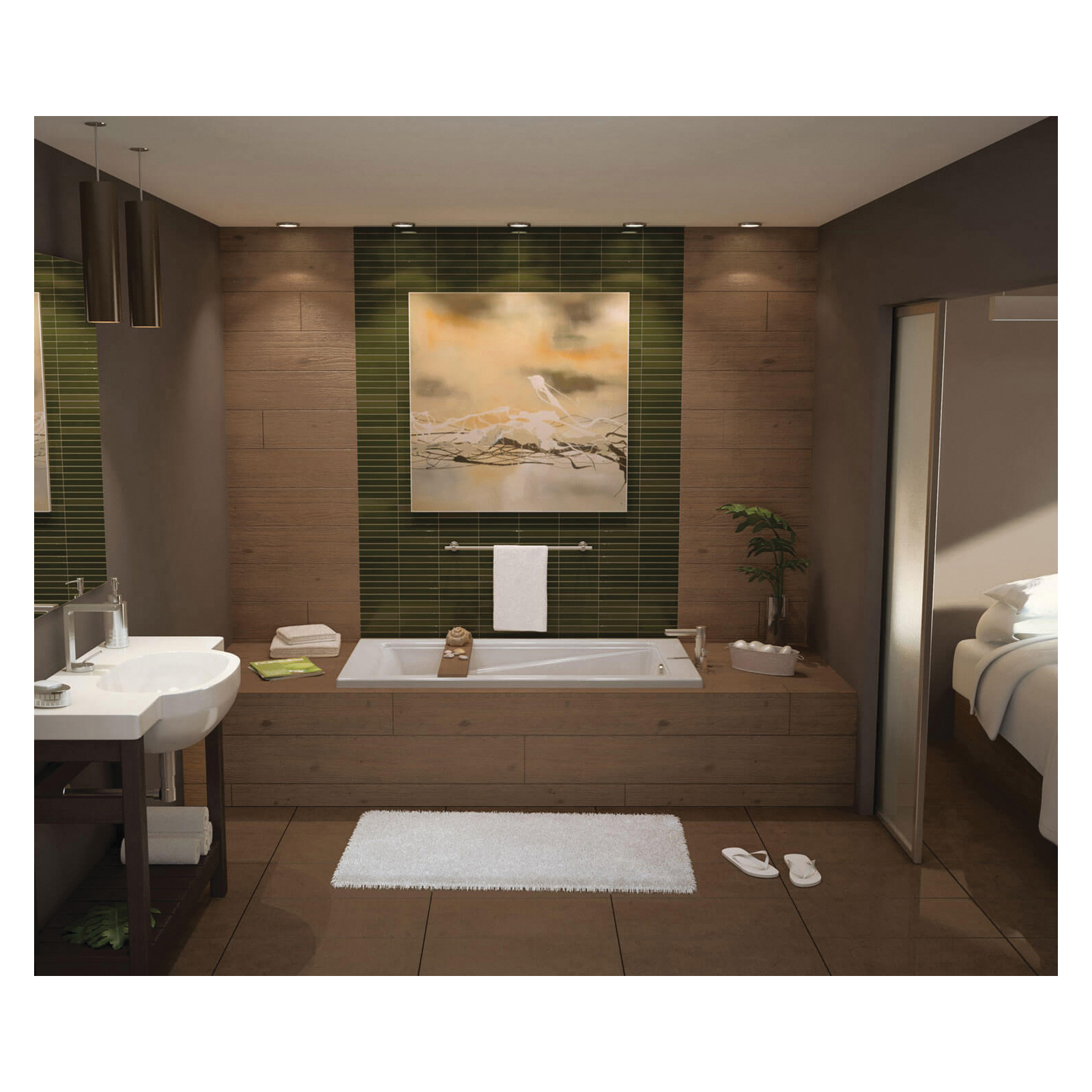 MAAX 105513-000-001 EXHIBIT 6032 DROP-IN TUB WHITE | Bartle