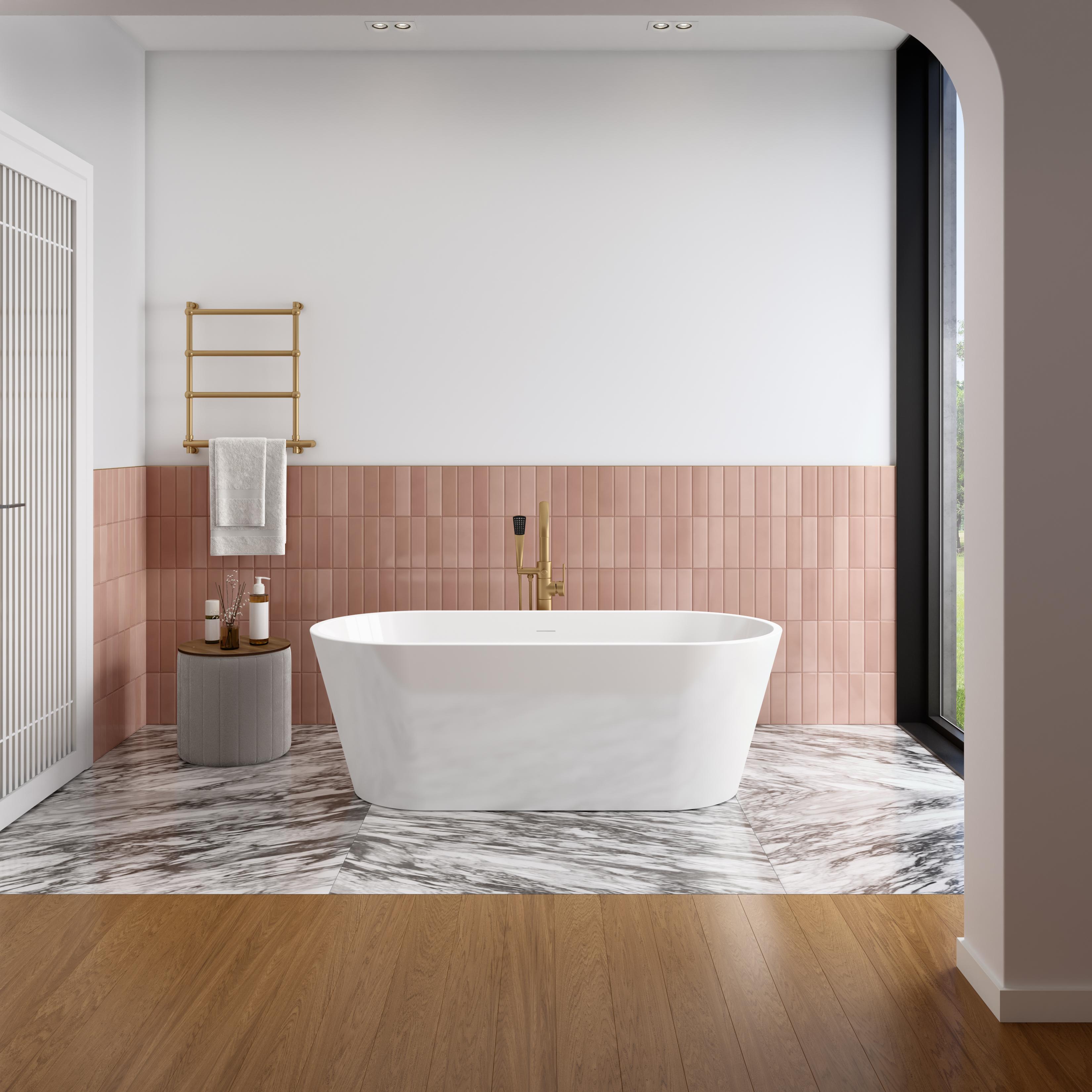 MAAX 107674-000-001-000 CHORALE 67X31 FREESTANDING TUB WITH CENTER