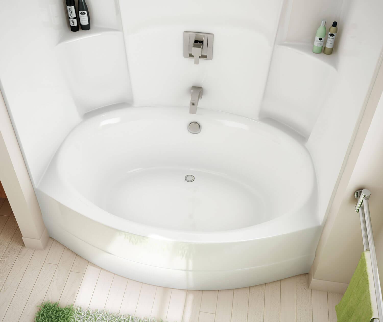 MAAX 140105-000-002 TSO6042 6042 OVAL TUB & SHOWER 1PC WHITE