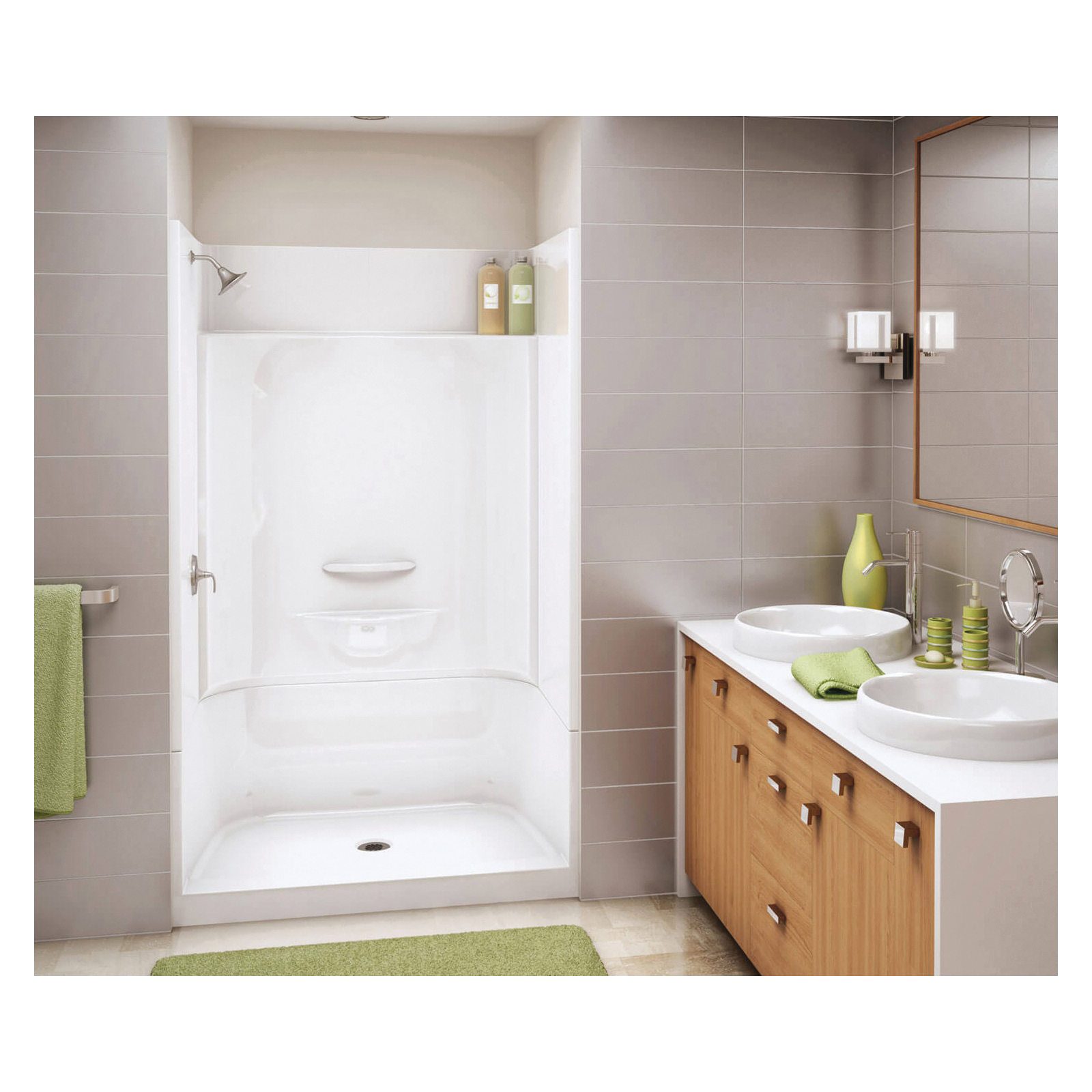 MAAX 145030-R-000-002 KDS-3448 SHOWER RIGHT HAND SEAT 4PC