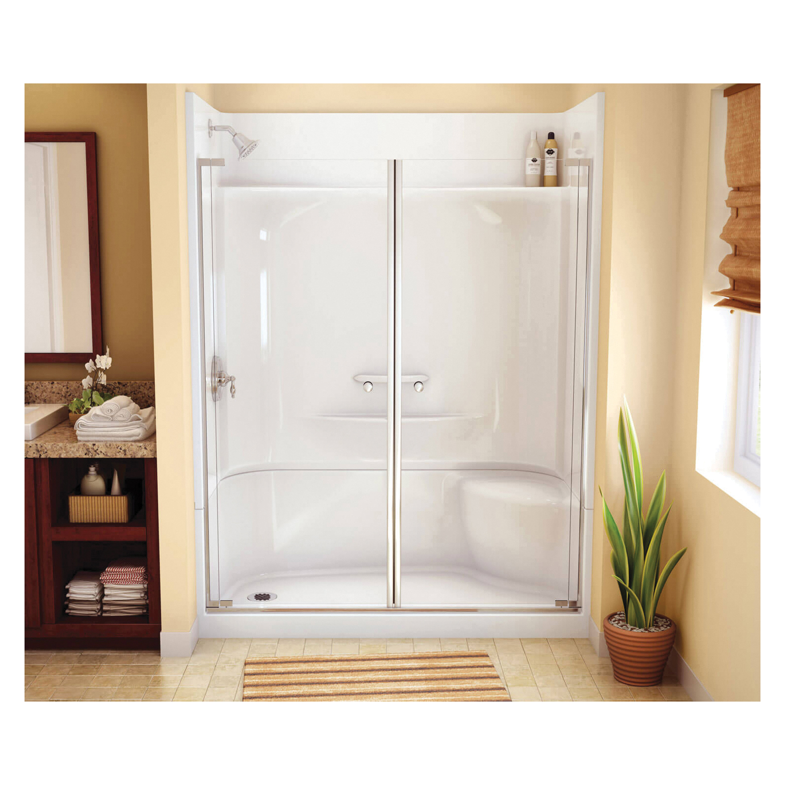 kao！ MAAX 145037-L-000-002 KDS-3060 AFR SHOWER LEFT HAND SEAT 4PC