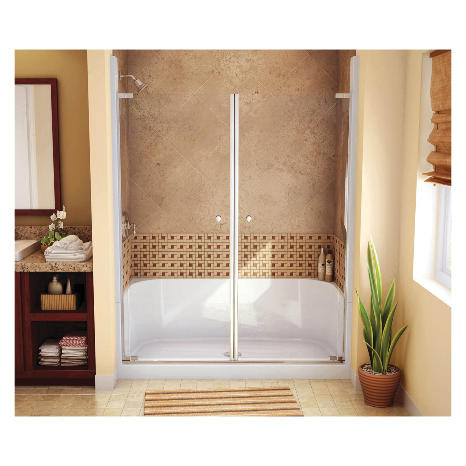 kao！ MAAX 145037-L-000-002 KDS-3060 AFR SHOWER LEFT HAND SEAT 4PC