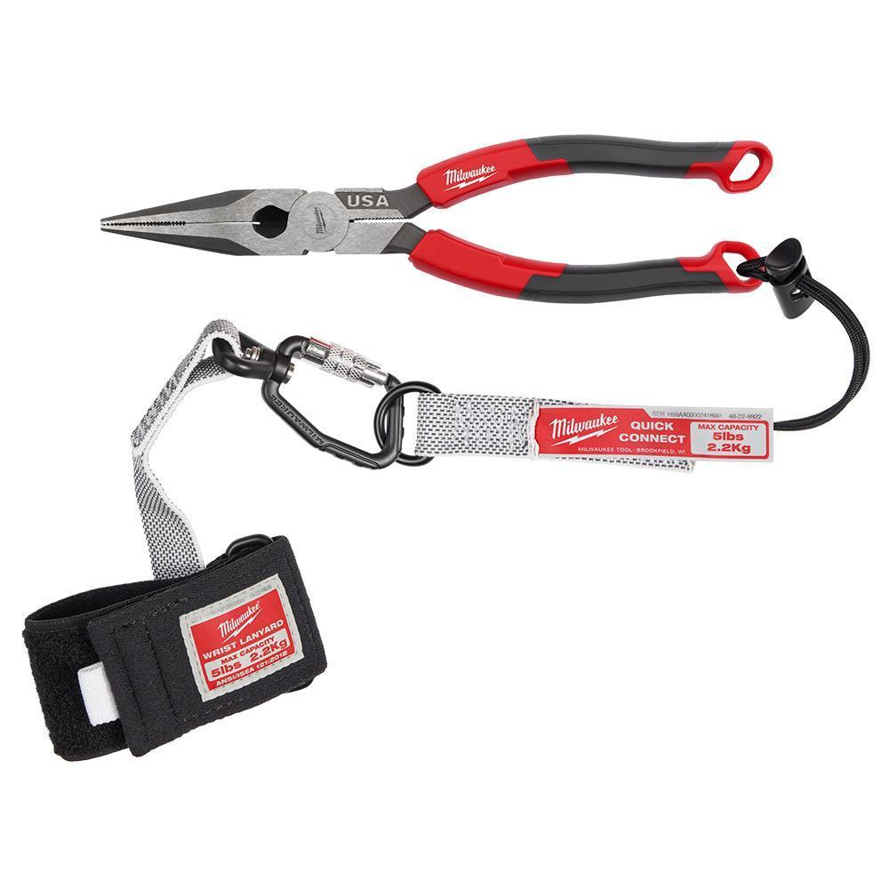 MILWAUKEE MT555 8 LONG NOSE COMFORT GRIP PLIERS | Bartle & Gibson