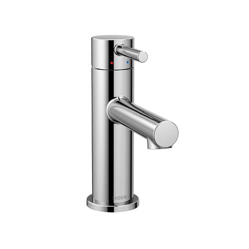 Moen 8430 Einhebel-Waschbeckenarmatur Chrom | 5 Zoll Auslauf, WaterSense-zertifiziert | Für Bad & Gäste-WC