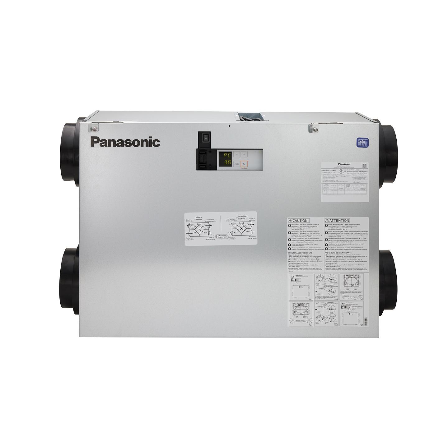 PANASONIC FV-11ES1 INTELLI-BALANCE ELITE 110CFM ENERGY RECOVERY